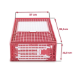 Přepravní box na drůbež B2 – 2 dvířka, 95,5x57x32,5 cm